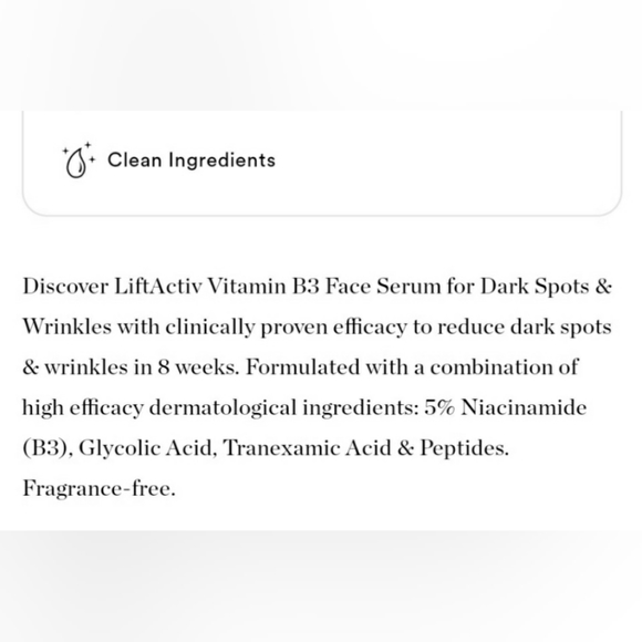 VICHY LIFTACTIV VITAMIN B3 FACE SERUM FOR DARK SPOTS & WRINKLES. - Picture 9 of 12